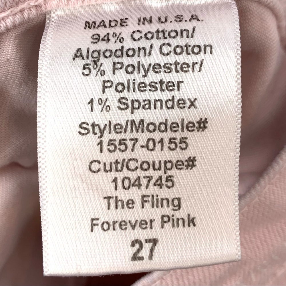 Current Elliot The Fling Forever Pink Relaxed Jeans - Picture 7 of 8